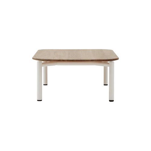 Table basse design minimaliste - CLUB - SOFTLINE - en frêne / avec piètement en acier / carrée