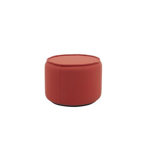 Ottoman contemporain - TOM - SOFTLINE - en tissu / rond / avec revêtement amovible