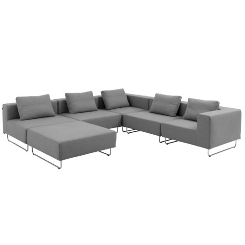 Canapé modulable - OHIO - SOFTLINE - contemporain / en tissu / avec revêtement amovible