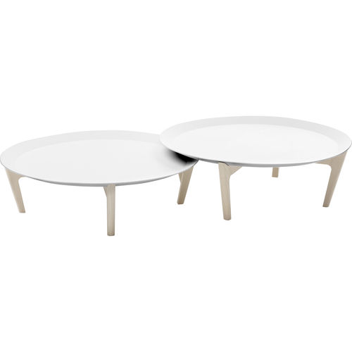 Table basse contemporaine - TRAY - SOFTLINE - en frêne / en acrylique / ronde