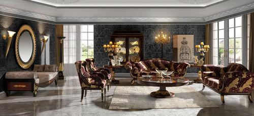 Canapé design nouveau baroque - BUENA  - Soher - en tissu / marron / 3 places