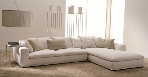 Canapé modulable - VANITY - Sormani - contemporain / en tissu / noir