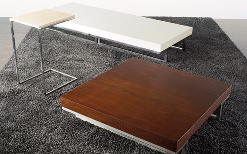 Table d'appoint contemporaine - SER - Sormani - en bois / en acier / rectangulaire