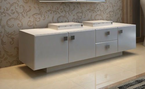 Buffet contemporain - LARGE - Sormani - en bois laqué brillant