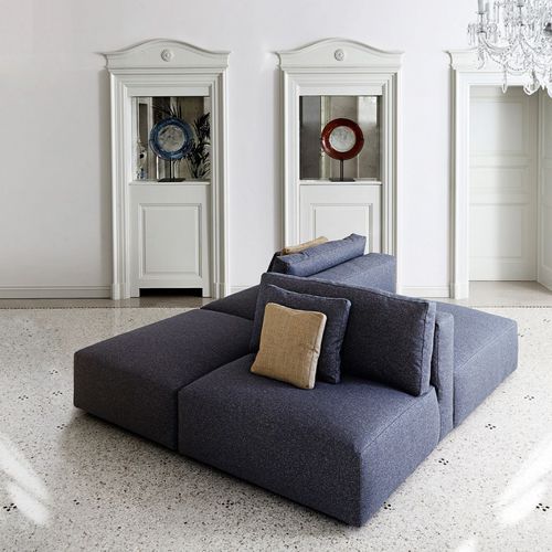 Canapé modulable - LE NUVOLE - Swan Italia - contemporain / en tissu / en cuir
