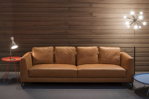 Canapé modulable - NOLITA - Swan Italia - contemporain / en tissu / en cuir