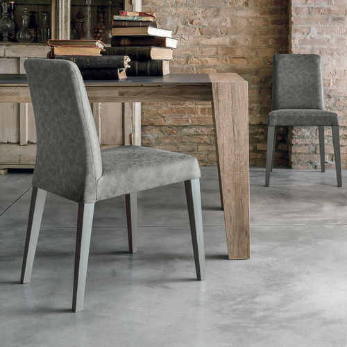 Chaise contemporaine - LUCERNA - Target Point - d'intérieur / en tissu / avec piètement en bois laqué