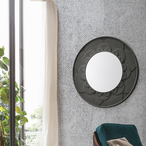 Miroir mural - FLOWER - Target Point - contemporain / rond / en polyuréthane