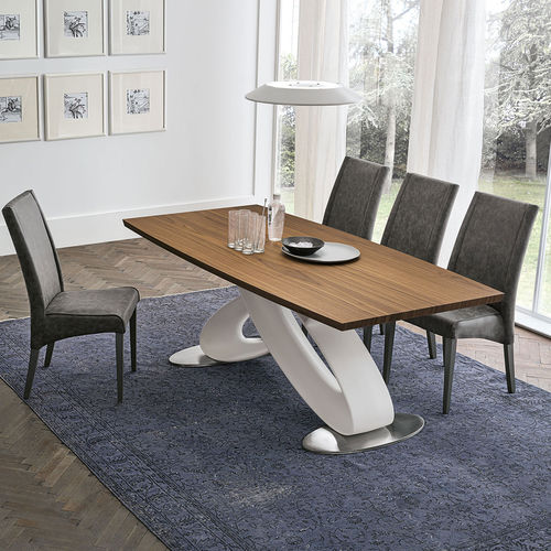 Table contemporaine - ECLIPSE 200 - Target Point - en placage de bois / avec piètement en polyuréthane / rectangulaire