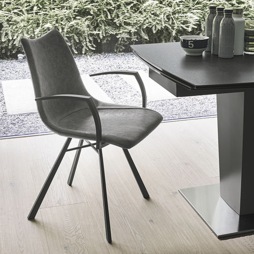 Chaise contemporaine - MAIORCA - Target Point - d'intérieur / en polyuréthane / avec piètement en métal peint