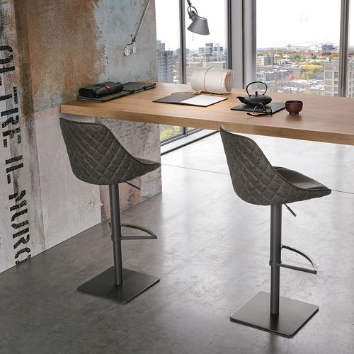 Chaise de bar contemporaine - BILBAO - Target Point - d'intérieur / en tissu / avec piètement en métal peint