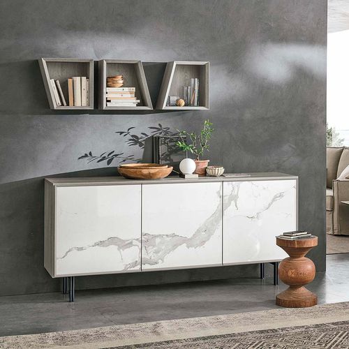 Buffet contemporain - GIUNONE - Target Point - en métal peint / en céramique / stratifié