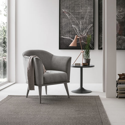 Fauteuil contemporain - PIREO - Target Point - en tissu / gris / marron