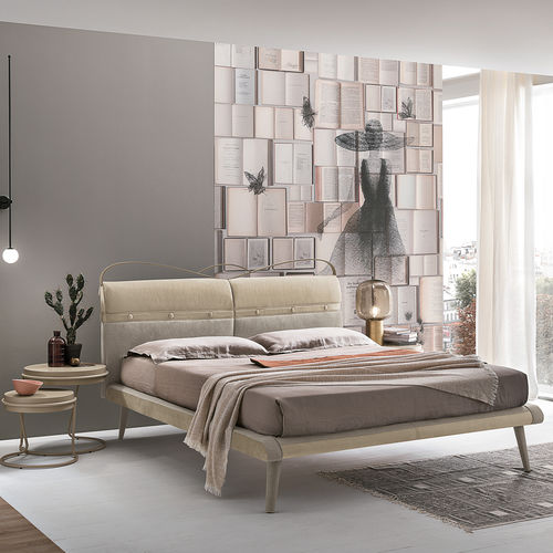 Lit double - CORFÙ PLUS - Target Point - contemporain / avec tête de lit / avec base de rangement