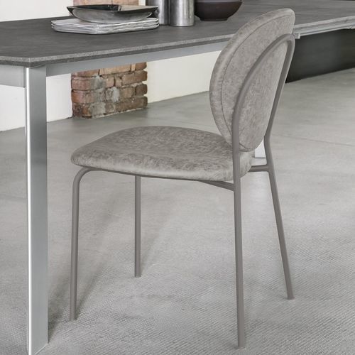 Chaise contemporaine - VANCOUVER - Target Point - d'intérieur / en tissu / avec piètement en métal peint