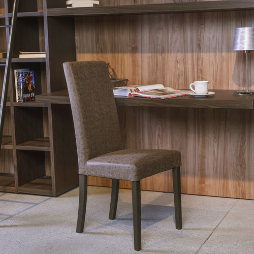 Chaise contemporaine - LOCARNO - Target Point - d'intérieur / en simili cuir / avec piètement en bois