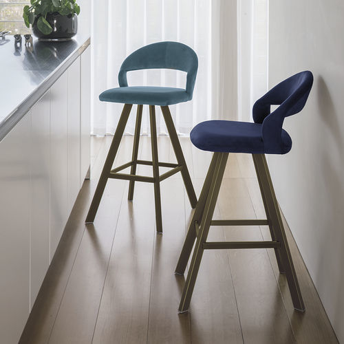 Chaise de bar contemporaine - DENVER PLUS - Target Point - d'intérieur / en tissu déperlant / en tissu enduit PVC