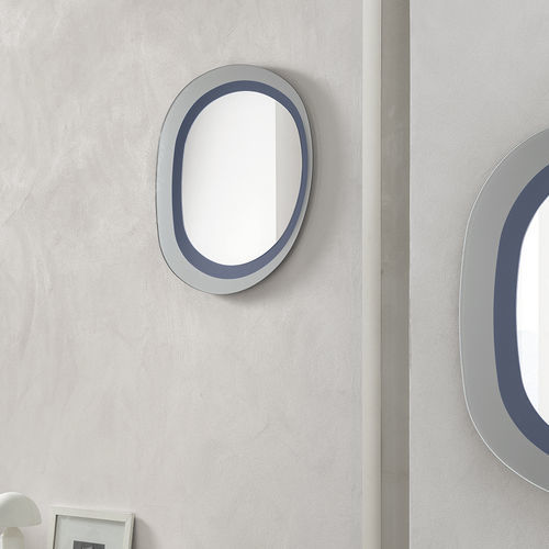 Miroir mural - NEFTI 90 - Target Point - contemporain / bleu / argenté