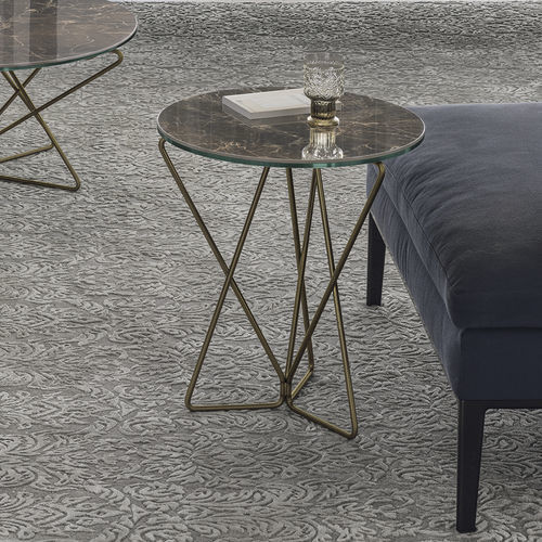 Table d'appoint contemporaine - STAR CORNER - Target Point - en grès cérame / avec piètement en métal peint / ronde