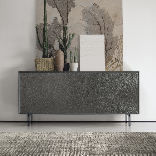 Buffet contemporain - GIUNONE GLASS - Target Point - en verre / stratifié / à portes battantes