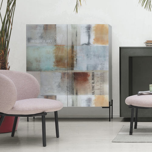 Buffet haut - DAFNE QUADRA - Target Point - contemporain / en métal peint / stratifié