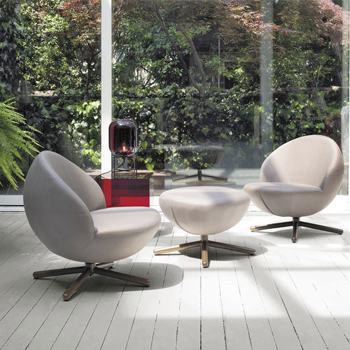 Fauteuil contemporain - VOVO - Target Point - en tissu / en métal / avec repose-pieds