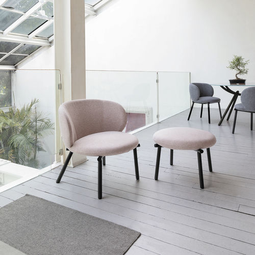Fauteuil contemporain - KYOTO - Target Point - en tissu / en métal / bleu