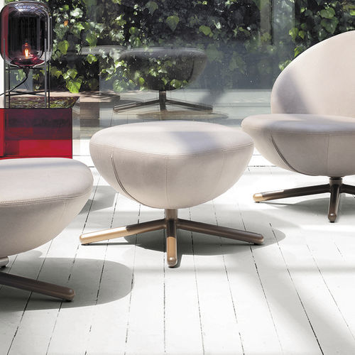 Pouf contemporain - VOVO - Target Point - en métal / en tissu / rond
