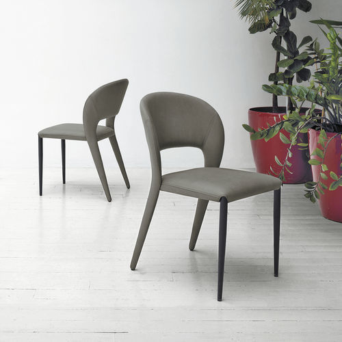 Chaise de salle à manger contemporaine - FUSION - Target Point - d'intérieur / en tissu / avec piètement en métal