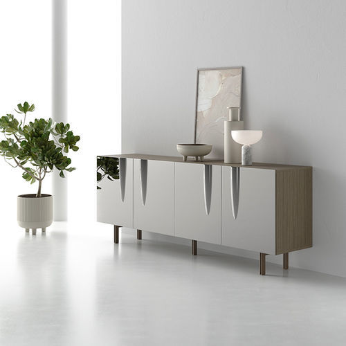 Buffet contemporain - AURA 220 - Target Point - stratifié / en verre / à portes battantes