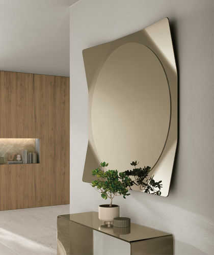 Miroir mural - LYNX - Target Point - contemporain / carré / gris
