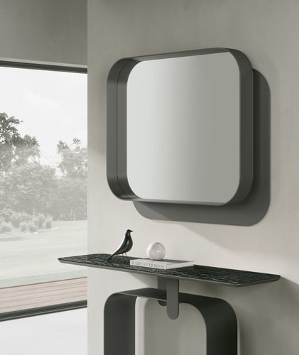 Miroir mural - QUADRA - Target Point - contemporain / rectangulaire / en métal peint