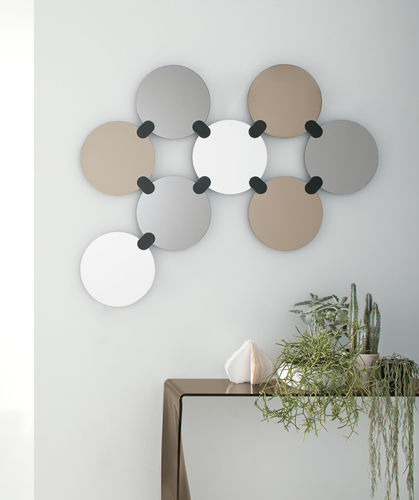 Miroir mural - ATOMO - Target Point - contemporain / en métal / gris