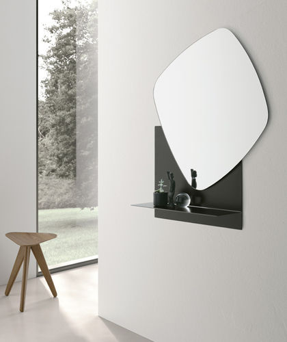 Miroir mural - DOUBLE TROUBLE - Target Point - contemporain / en métal / noir