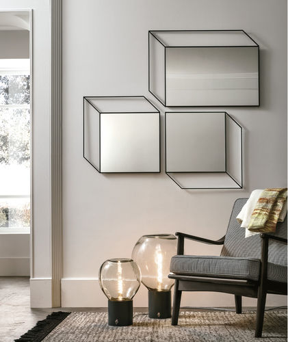 Miroir mural - SGUARDO  - Target Point - contemporain / carré / en métal