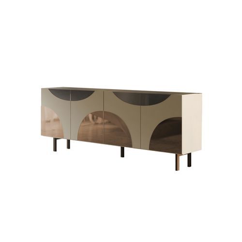 Buffet contemporain - PATCHWORK 220 - Target Point - en bronze / stratifié / en bois laqué