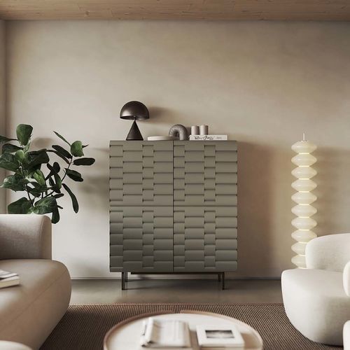 Buffet sur pieds hauts - OYSTER QUADRA - Target Point - contemporain / stratifié / en bois laqué
