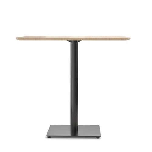 Table bistrot contemporaine - 421 632 - TON a.s. - en chêne / en hêtre / avec piètement en acier