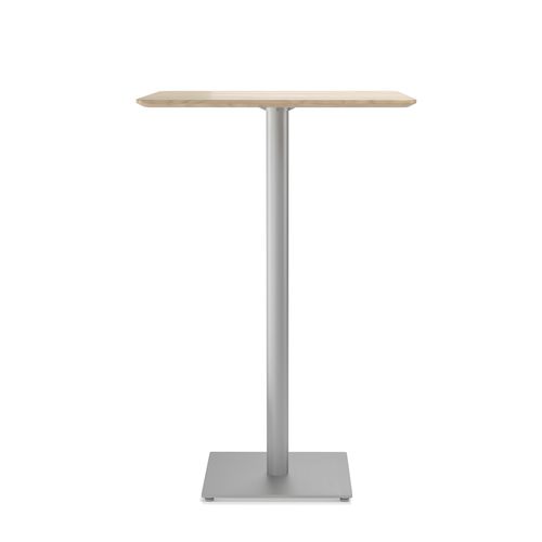 Table bistrot contemporaine - 421 633 - TON a.s. - en chêne / en hêtre / avec piètement en acier