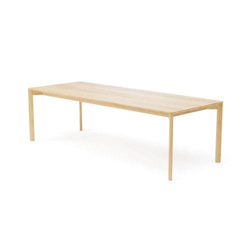 Table à manger contemporaine - Lasu 409 - TON a.s. - en chêne / en hêtre / avec piètement en chêne