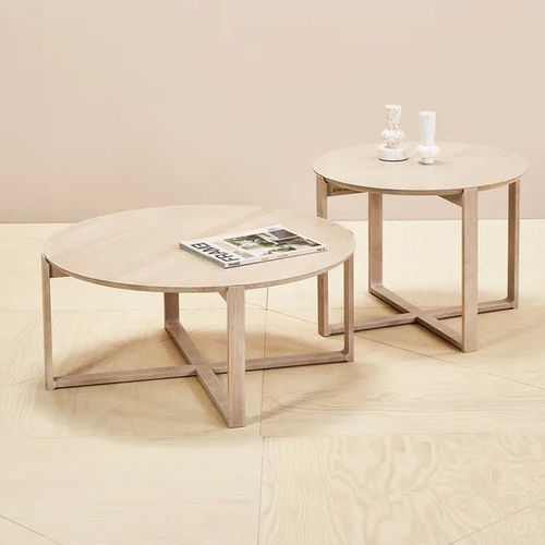 Table basse contemporaine - Delta 723 - TON a.s. - en chêne / en hêtre / avec piètement en chêne