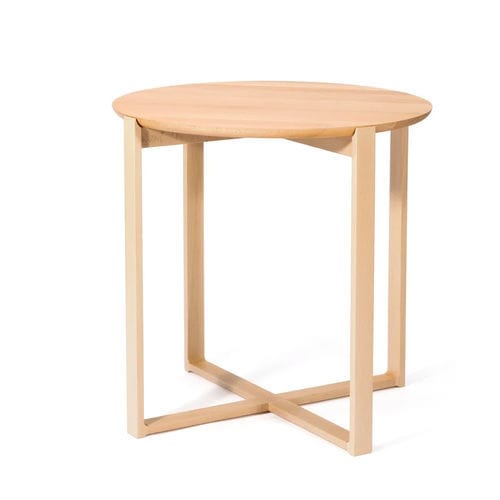 Table d'appoint contemporaine - Delta 725 - TON a.s. - en chêne / en hêtre / avec piètement en chêne