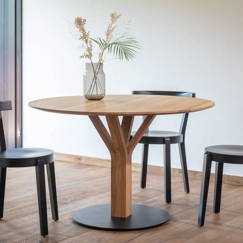 Table à manger contemporaine - Bloom 280 - TON a.s. - en chêne / en hêtre / avec piètement en chêne