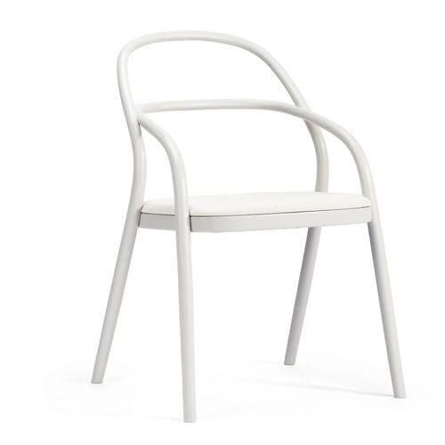 Chaise de salle à manger contemporaine - 002 - TON a.s. - d'intérieur / en tissu / en cuir