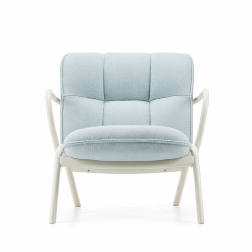 Fauteuil contemporain - CISSY - TON a.s. - en cuir / en tissu / en hêtre