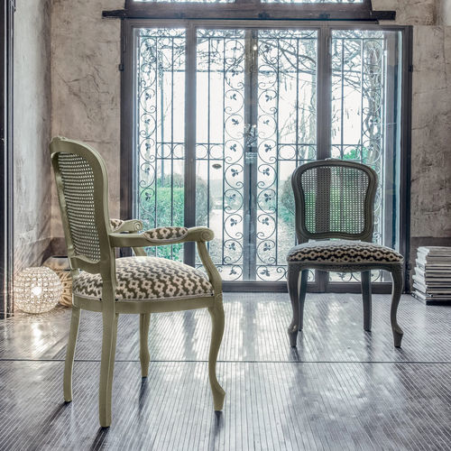 Chaise de style Louis XV - PEGASO - Tonin Casa - d'intérieur / en cuir / en tissu