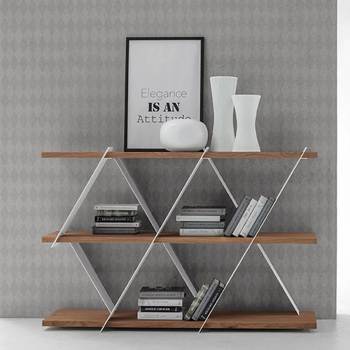 Bibliothèque contemporaine - CASTLE - Tonin Casa - en métal peint / en MDF / marron