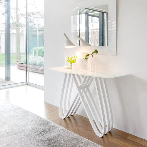 Console contemporaine - ARPA - Tonin Casa - en verre trempé / en bois / en marbre