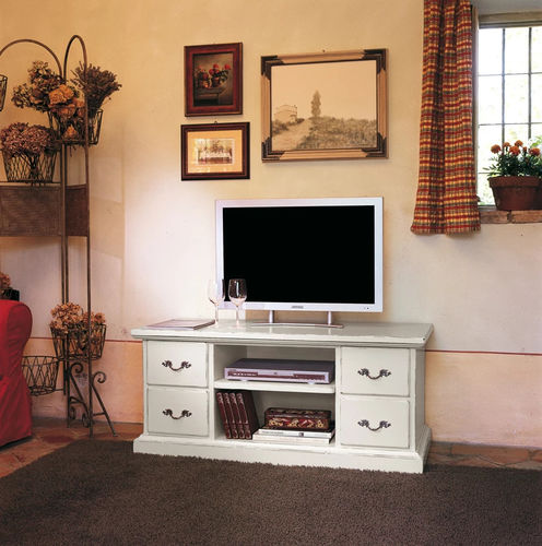 Meuble TV classique - BELARI - Tonin Casa - avec tiroirs / avec étagères / en bois laqué