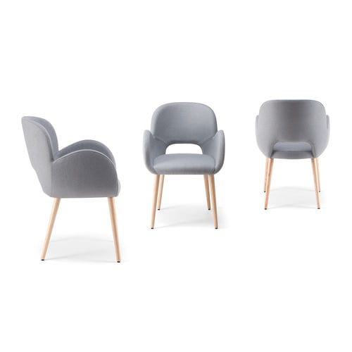 Fauteuil visiteur contemporain - BLISS-04 100 - Torre - en cuir / en tissu / professionnel